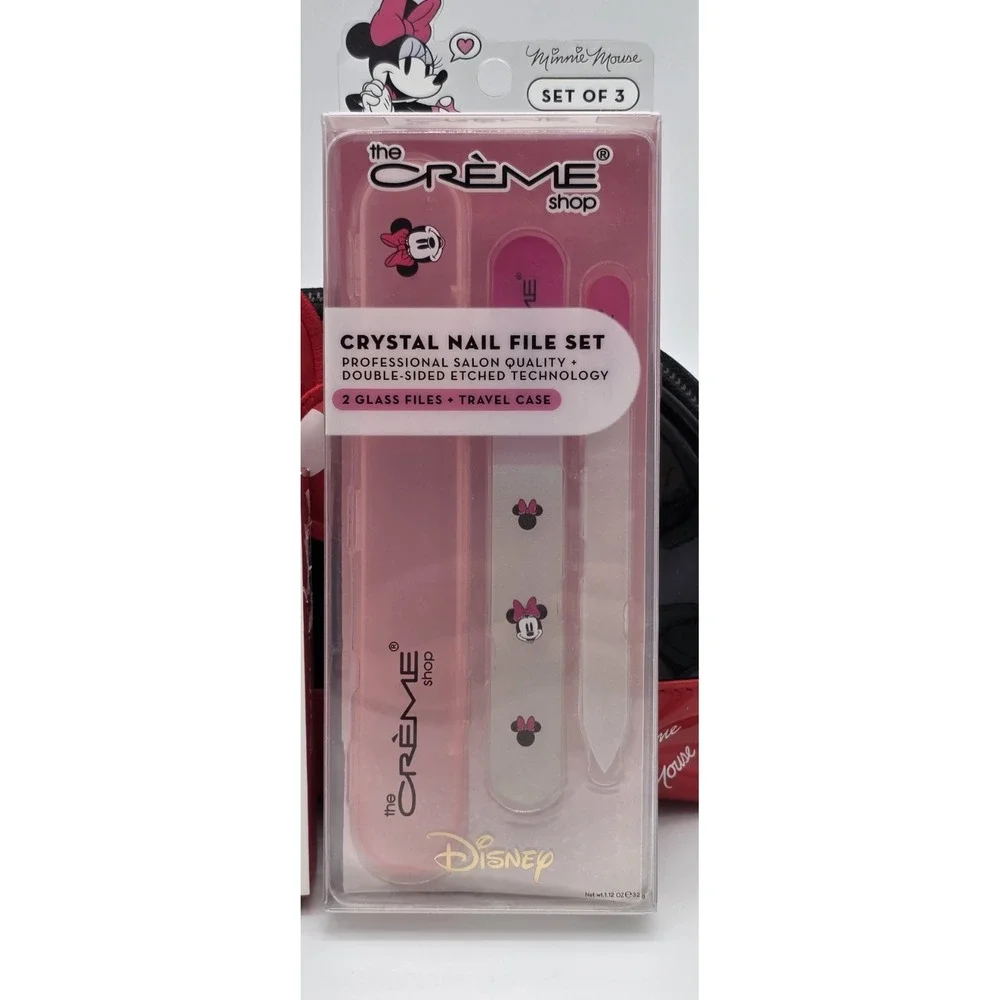 Crème Shop Minnie Mouse Makeup Bag Bundle w/Disney Creme Shop Accessories  #0235